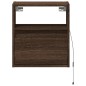 vidaXL Mobile TV a Parete con Luci LED Rovere Marrone 41x31x45 cm vidaXL Mobile TV a Parete con Luci LED Rovere Marrone 41x31x45 cm