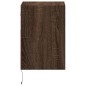 vidaXL Mobile TV a Parete con Luci LED Rovere Marrone 41x31x45 cm vidaXL Mobile TV a Parete con Luci LED Rovere Marrone 41x31x45 cm