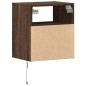 vidaXL Mobile TV a Parete con Luci LED Rovere Marrone 41x31x45 cm vidaXL Mobile TV a Parete con Luci LED Rovere Marrone 41x31x45 cm