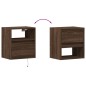 vidaXL Mobile TV a Parete con Luci LED Rovere Marrone 41x31x45 cm vidaXL Mobile TV a Parete con Luci LED Rovere Marrone 41x31x45 cm