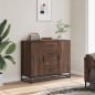 vidaXL Credenza Rovere Marrone 92x35x76 cm in Legno Multistrato vidaXL Credenza Rovere Marrone 92x35x76 cm in Legno Multistrato