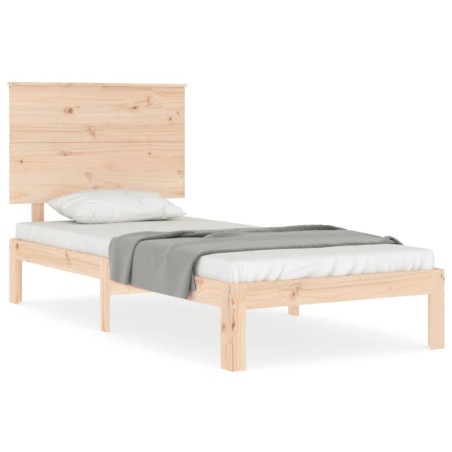 vidaXL Giroletto con Testiera Small Single in Legno Massello