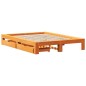 vidaXL Letto senza Materasso Marrone Cera 160x200 cm in Legno di Pino vidaXL Letto senza Materasso Marrone Cera 160x200 cm in Legno di Pino