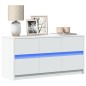 vidaXL Mobile Porta TV con LED Bianco 100x34x50 cm in Truciolato vidaXL Mobile Porta TV con LED Bianco 100x34x50 cm in Truciolato