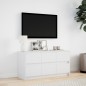 vidaXL Mobile Porta TV con LED Bianco 100x34x50 cm in Truciolato vidaXL Mobile Porta TV con LED Bianco 100x34x50 cm in Truciolato