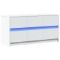 vidaXL Mobile Porta TV con LED Bianco 100x34x50 cm in Truciolato vidaXL Mobile Porta TV con LED Bianco 100x34x50 cm in Truciolato