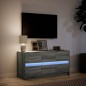 vidaXL Mobile Porta TV con LED Grigio Sonoma 100x34x50cm in Truciolato vidaXL Mobile Porta TV con LED Grigio Sonoma 100x34x50cm in Truciolato