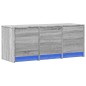 vidaXL Mobile Porta TV con LED Grigio Sonoma 97x34x40 cm in Truciolato vidaXL Mobile Porta TV con LED Grigio Sonoma 97x34x40 cm in Truciolato