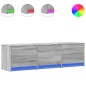 vidaXL Mobile Porta TV con LED Grigio Sonoma 140x34x40cm in Truciolato vidaXL Mobile Porta TV con LED Grigio Sonoma 140x34x40cm in Truciolato