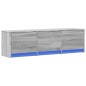 vidaXL Mobile Porta TV con LED Grigio Sonoma 140x34x40cm in Truciolato vidaXL Mobile Porta TV con LED Grigio Sonoma 140x34x40cm in Truciolato