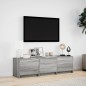 vidaXL Mobile Porta TV con LED Grigio Sonoma 140x34x40cm in Truciolato vidaXL Mobile Porta TV con LED Grigio Sonoma 140x34x40cm in Truciolato
