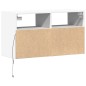 vidaXL Mobile TV a Parete con Luci LED Bianco 80x31x45 cm vidaXL Mobile TV a Parete con Luci LED Bianco 80x31x45 cm