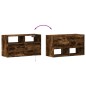 vidaXL Mobile TV a Parete con Luci LED Rovere Fumo 80x31x45 cm vidaXL Mobile TV a Parete con Luci LED Rovere Fumo 80x31x45 cm