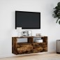 vidaXL Mobile TV a Parete con Luci LED Rovere Fumo 100x31x45 cm vidaXL Mobile TV a Parete con Luci LED Rovere Fumo 100x31x45 cm