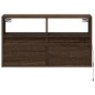 vidaXL Mobile TV a Parete con Luci LED Rovere Marrone 80x31x45 cm vidaXL Mobile TV a Parete con Luci LED Rovere Marrone 80x31x45 cm