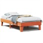 vidaXL Letto senza Materasso Marrone Cera 100x200 cm in Legno di Pino vidaXL Letto senza Materasso Marrone Cera 100x200 cm in Legno di Pino