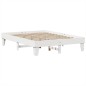 vidaXL Letto senza Materasso Bianco 140x190 cm Legno Massello di Pino vidaXL Letto senza Materasso Bianco 140x190 cm Legno Massello di Pino