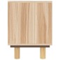 Mobile TV Marrone 80x30x40 cm Massello Pino e Rattan Naturale