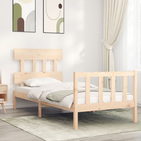 vidaXL Giroletto senza Materasso 100x200 cm in Legno Massello di Pino