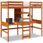 vidaXL Giroletto Soppalco Scrivanie Ripiani Marrone Cera 90x200cm Pino vidaXL Giroletto Soppalco Scrivanie Ripiani Marrone Cera 90x200cm Pino