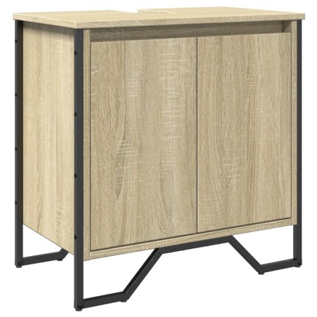vidaXL Mobile Lavabo Bagno Rovere Sonoma 60x35x60 cm in Truciolato