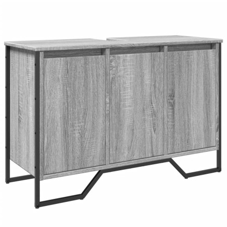 vidaXL Mobile Lavabo Bagno Grigio Sonoma 91x35x60 cm in Truciolato