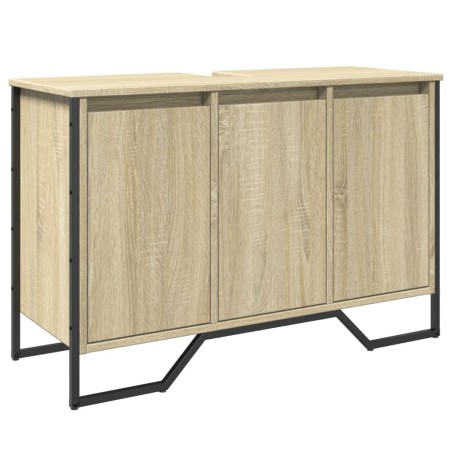 vidaXL Mobile Lavabo Bagno Rovere Sonoma 91x35x60 cm in Truciolato