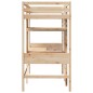 vidaXL Giroletto Soppalco con Scrivanie e Ripiani 90x200cm Legno Pino vidaXL Giroletto Soppalco con Scrivanie e Ripiani 90x200cm Legno Pino