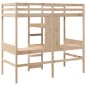 vidaXL Giroletto Soppalco con Scrivanie e Ripiani 90x200cm Legno Pino vidaXL Giroletto Soppalco con Scrivanie e Ripiani 90x200cm Legno Pino
