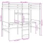 vidaXL Giroletto Soppalco con Scrivanie e Ripiani 90x200cm Legno Pino vidaXL Giroletto Soppalco con Scrivanie e Ripiani 90x200cm Legno Pino