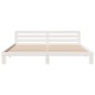 vidaXL Giroletto senza Materasso Bianco 200x200 cm Legno Massello Pino vidaXL Giroletto senza Materasso Bianco 200x200 cm Legno Massello Pino