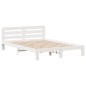vidaXL Letto senza Materasso Bianco 135x190 cm Legno Massello di Pino