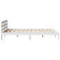 vidaXL Letto senza Materasso Bianco 135x190 cm Legno Massello di Pino