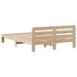 vidaXL Letto senza Materasso 140x190 cm in Legno Massello di Pino vidaXL Letto senza Materasso 140x190 cm in Legno Massello di Pino