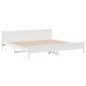 vidaXL Letto senza Materasso Bianco 180x200 cm Legno Massello di Pino vidaXL Letto senza Materasso Bianco 180x200 cm Legno Massello di Pino
