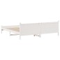 vidaXL Letto senza Materasso Bianco 180x200 cm Legno Massello di Pino vidaXL Letto senza Materasso Bianco 180x200 cm Legno Massello di Pino