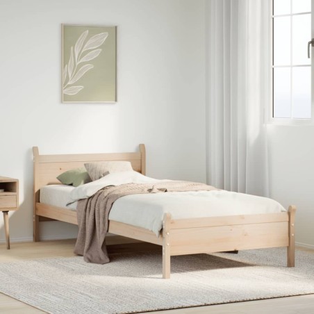vidaXL Giroletto senza Materasso 100x200 cm in Legno Massello di Pino