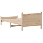 vidaXL Giroletto senza Materasso 100x200 cm in Legno Massello di Pino vidaXL Giroletto senza Materasso 100x200 cm in Legno Massello di Pino