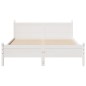 vidaXL Letto senza Materasso Bianco 120x200 cm Legno Massello di Pino vidaXL Letto senza Materasso Bianco 120x200 cm Legno Massello di Pino