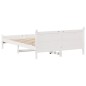 vidaXL Letto senza Materasso Bianco 120x200 cm Legno Massello di Pino vidaXL Letto senza Materasso Bianco 120x200 cm Legno Massello di Pino