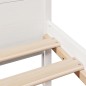 vidaXL Letto senza Materasso Bianco 135x190 cm Legno Massello di Pino vidaXL Letto senza Materasso Bianco 135x190 cm Legno Massello di Pino