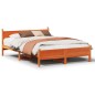 vidaXL Letto senza Materasso Marrone Cera 120x190 cm in Legno di Pino vidaXL Letto senza Materasso Marrone Cera 120x190 cm in Legno di Pino
