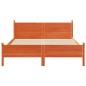 vidaXL Letto senza Materasso Marrone Cera 120x190 cm in Legno di Pino vidaXL Letto senza Materasso Marrone Cera 120x190 cm in Legno di Pino