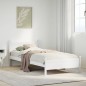 vidaXL Letto senza Materasso Bianco 90x190 cm in Legno Massello Pino vidaXL Letto senza Materasso Bianco 90x190 cm in Legno Massello Pino