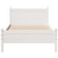 vidaXL Letto senza Materasso Bianco 90x190 cm in Legno Massello Pino vidaXL Letto senza Materasso Bianco 90x190 cm in Legno Massello Pino