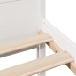vidaXL Letto senza Materasso Bianco 90x190 cm in Legno Massello Pino vidaXL Letto senza Materasso Bianco 90x190 cm in Legno Massello Pino