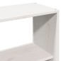 vidaXL Testiera con Ripiani Bianca 150 cm in Legno Massello di Pino