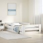 vidaXL Giroletto senza materasso bianco 80x160 cm legno di pino vidaXL Giroletto senza materasso bianco 80x160 cm legno di pino