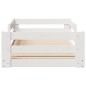 vidaXL Giroletto senza materasso bianco 80x160 cm legno di pino vidaXL Giroletto senza materasso bianco 80x160 cm legno di pino