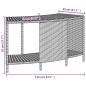vidaXL Bordo per Spa Grigio in Polyrattan e Legno Massello di Acacia vidaXL Bordo per Spa Grigio in Polyrattan e Legno Massello di Acacia